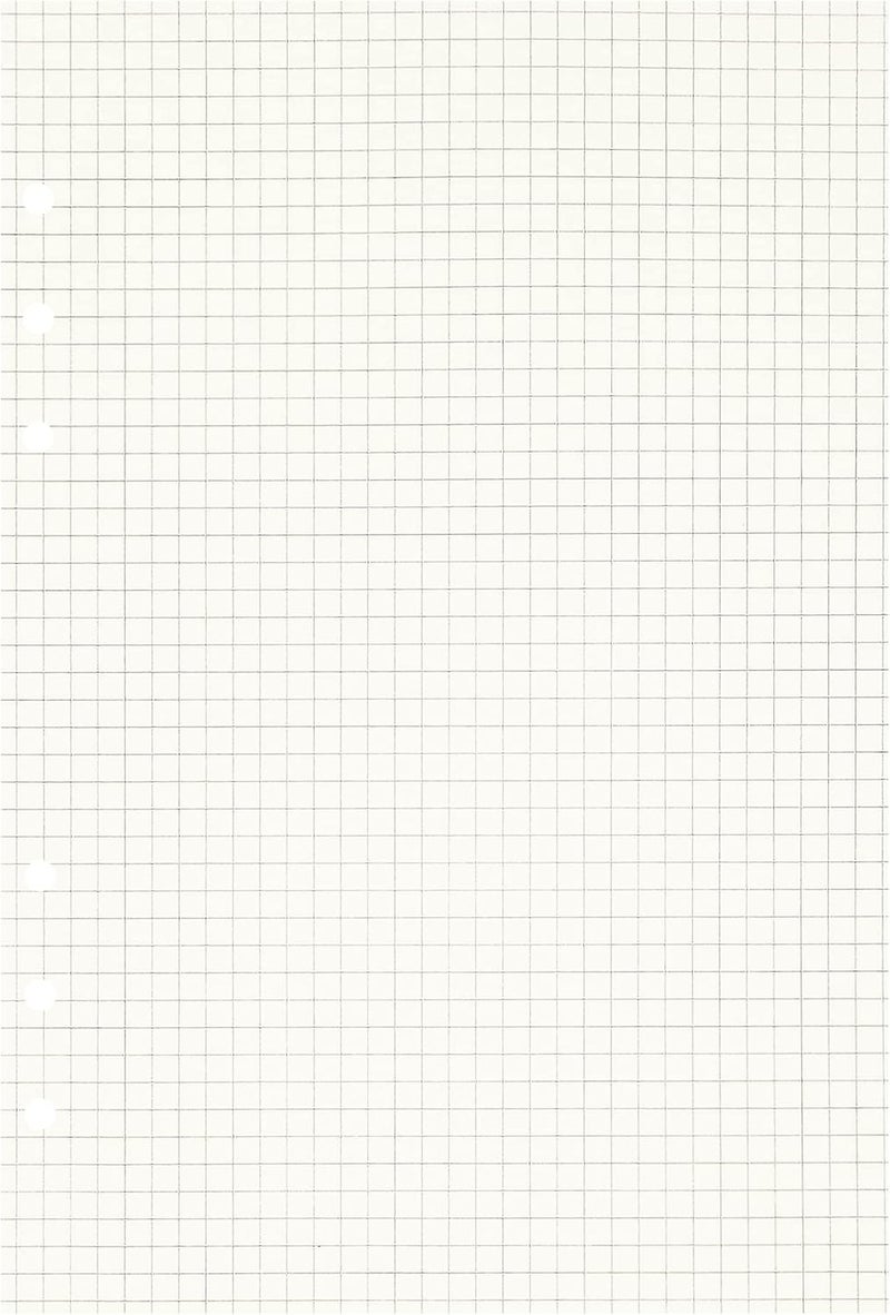 Zelten 3 Pack A5 135 Sheets/270 Pages Squared Loose Leaf Punched Paper Refills Paper for 6 Hole Binder Personal Organizer Diary Notebook Refillable Planner - Image 2