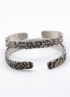 Antique Elegant Pair of 925 Sterling Silver Engraved Bangles (2 pieces 58 grams) – Handcrafted in Nepal - pzsku/Z58A9CAC78B10F1BC77ADZ/45/_/1721736573/7da811a9-899e-4827-8bf3-e90a1bd62cac