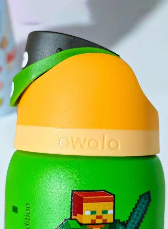 زجاجة مياه معزولة من الفولاذ المقاوم للصدأ (Minecraft 32OZ) FreeSip مزودة بقشة للرياضة والسفر والمدرسة زجاجة مياه رياضية خالية من مادة BPAزجاجة مياه معزولة من الفولاذ المقاوم للصدأ (FreeSip) مزودة بقشة للرياضة والسفر والمدرسة زجاجة مياه رياضية خالية من مادة BPA - view 4