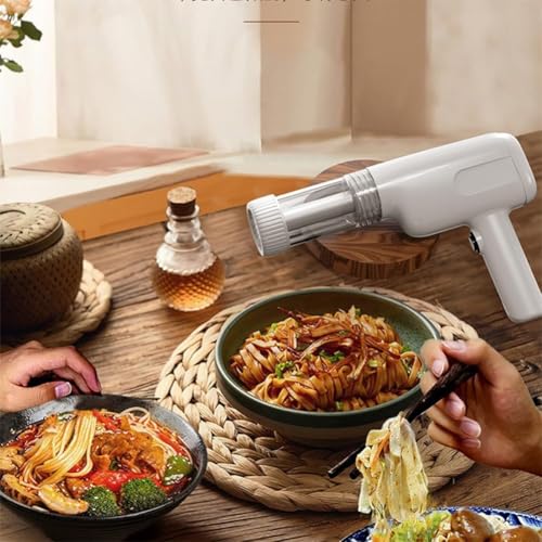 Jolfay Handheld Electric Pasta Maker, 6 -in-1 Cord- Less Pasta Maker Machine, Portable Noodle Maker with Noodle Molds, Automatic Noodle Press Machine, Homemade Spaghetti Maker for Kitchen - Image 2