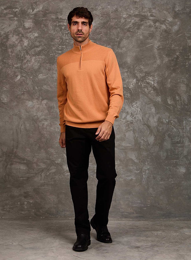 Dare Men Regular Fit Pullover - Orange 