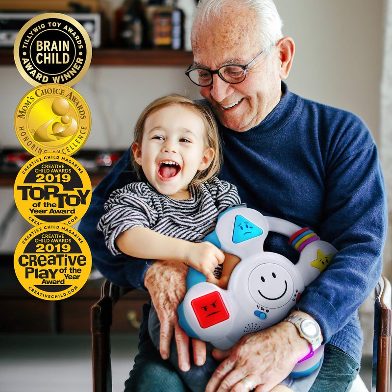 BEST LEARNING My Spin & Learn Steering Wheel - Interactive Educational Toys for 6 to 36 Months Old Babies & Toddlers - Learn Colors, Shapes, Feelings & Music - Birthday Gifts for Children - Image 2