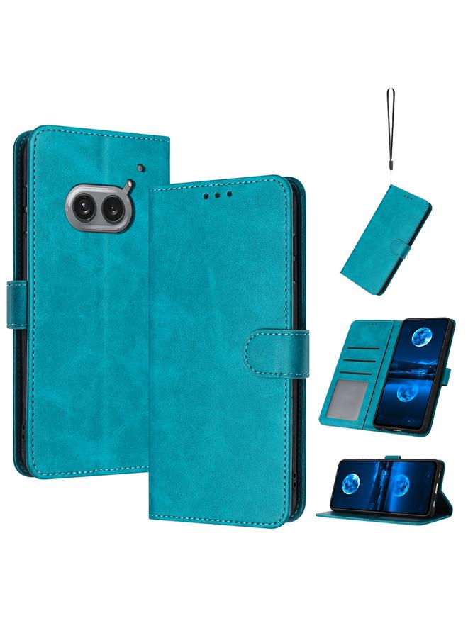 Case For Nothing Phone 2a / 2a Plus Solid Calf Texture Flip Leather Phone Case
