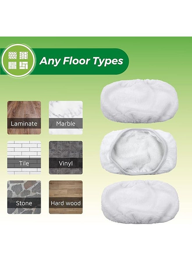 3 قطعة غطاء قابل للغسل تنظيف وسادة ، وسادة قابلة لإعادة الاستخدام ممسحة القطن ، وحماية البيئة ممسحة وسادة ، الرطب والجاف المزدوجة الغرض ، واستبدال غطاء ممسحة دائمة ، متعددة الأغراض الكلمة تنظيف وسادة ، بيضاء ( باستثناء ممسحة ) - Image 5