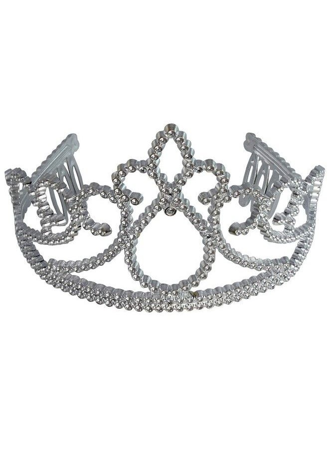 XiangGuanQianYing - Dress Up Crown Princess Tiaras Party Tiaras Silver 12 Pack - Image 1