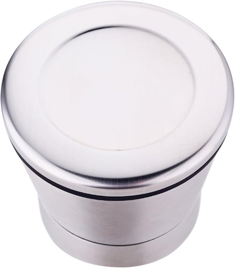 Blue Snail Stainless Steel Manual Grips Glass Salt Pepper Grinder Seasoning Bottle (5.1", Silver) - Image 2