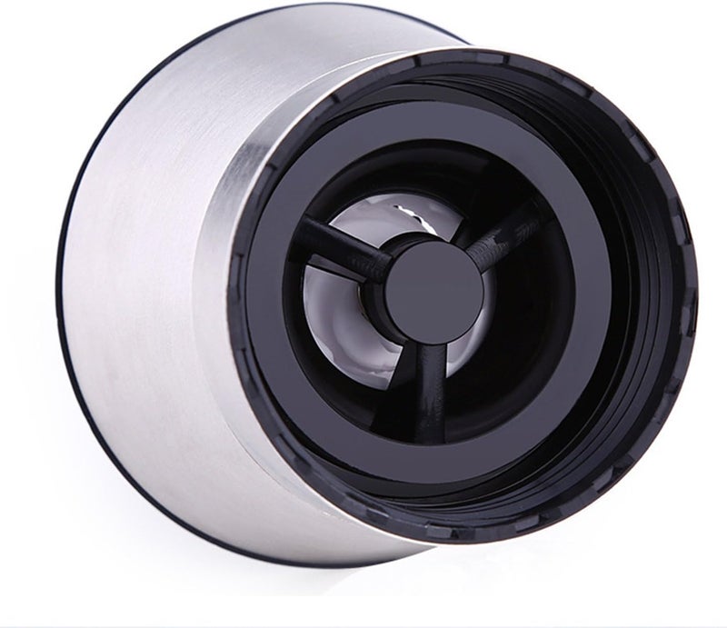 Blue Snail Stainless Steel Manual Grips Glass Salt Pepper Grinder Seasoning Bottle (5.1", Silver) - Image 4