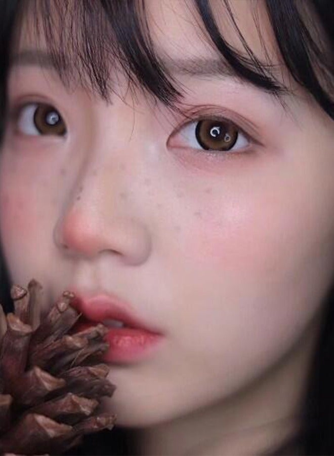 Mill creek Color Contact Lenses 14.5MM HEMA+NVP Yearly Use 1 pair of 2 Saint Deer Brown Glasses - Image 4