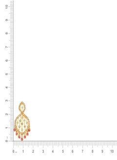 Malabar Gold and Diamonds 22 Carat 916 Purity Yellow Gold Uncut Diamond Pendant EGNFNC291PN5_Y For Women  - Image 5