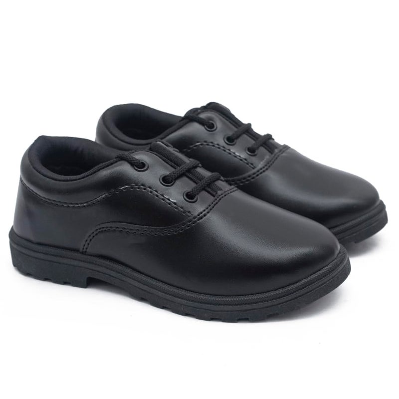 ASIAN Boy's School Shoes with Laces Black - Image 5