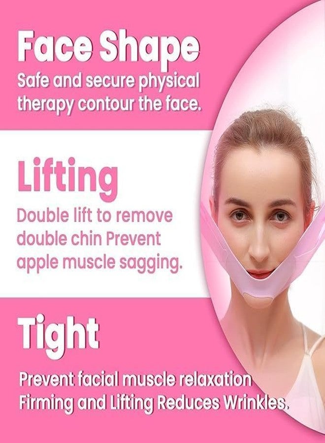 click2shop Silicone V Face Mask - Facial Slimming Bandage for Cheek & Chin | Double Chin Reducer Belt for Skin Tightening | Unisex Face Lift Up Band for Women & Men (Pack of 1) - Image 4