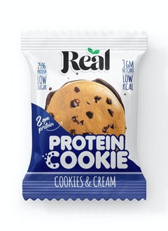 Real Protein Cookies Cookies & Cream 35 Gram 