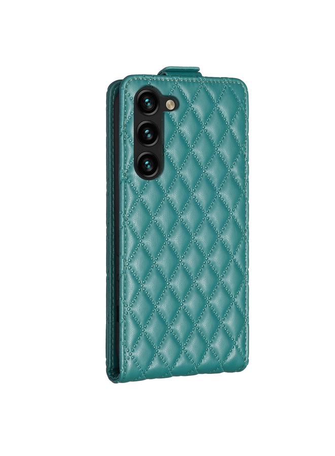 اس-توب جراب لهاتف Samsung Galaxy S24 5G، جراب هاتف جلدي عمودي شبكي ماسي - Image 3