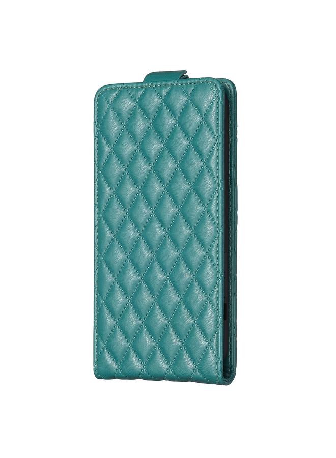 اس-توب جراب لهاتف Samsung Galaxy S24 5G، جراب هاتف جلدي عمودي شبكي ماسي - Image 2