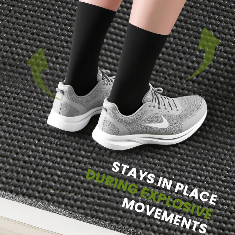 Stepwaver Extra Large Exercise Mat, 7'x5'x8mm (1/3 inch), Non-Slip, Ultra Durable, Thick Large Workout Mat for Home Workouts, Yoga Mats for Fitness, High-Density Exercise Mat, Shoes-Friendly - Image 3