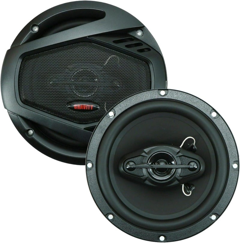 Gravity 4X GR-1686H 6.5-Inch 2-Way Coaxial Car Audio Speakers - 460 Watts Peak Power - Image 2