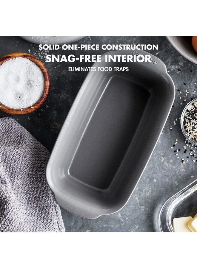 GreenPan Premiere Ovenware Healthy Ceramic Nonstick 1 lb. Loaf Baking Pan, PFOA & PFAS-Free, Warp-Free Bakeware, Durable Quick Heating Baking Tray, Oven and Broiler Safe to 600F, Dishwasher Safe, Gray - Image 2