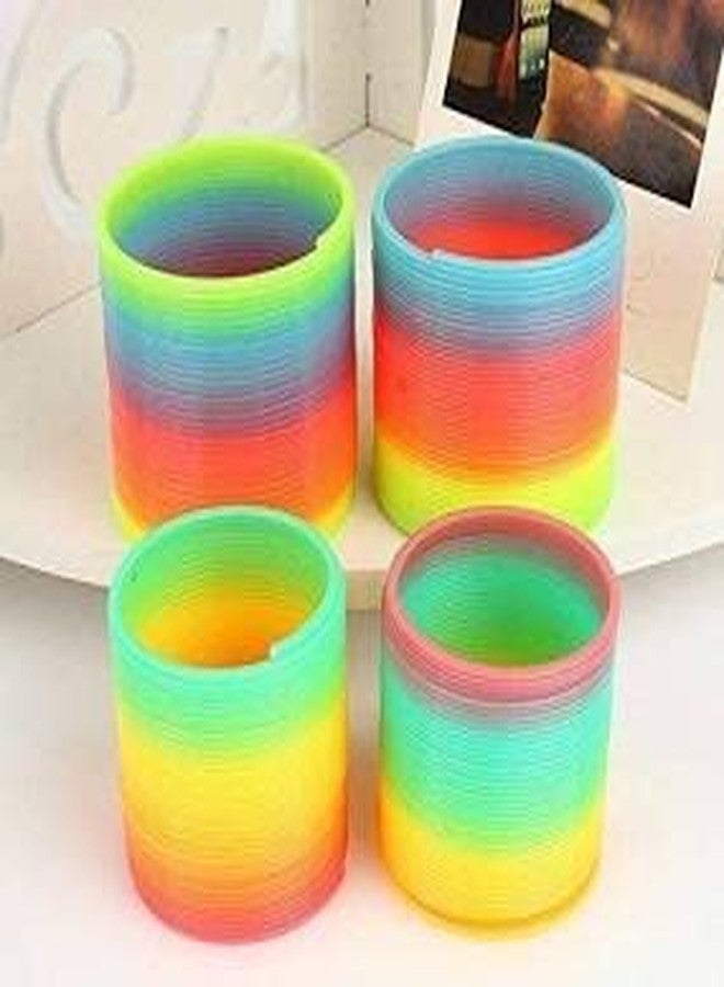 YOOKO Magic Rainbow Spring Bouncy Expandable Slinky Toy for Kids Birthday Return Gifts - Multicolor (Rainbow Spring) Pack of 1 - Image 2