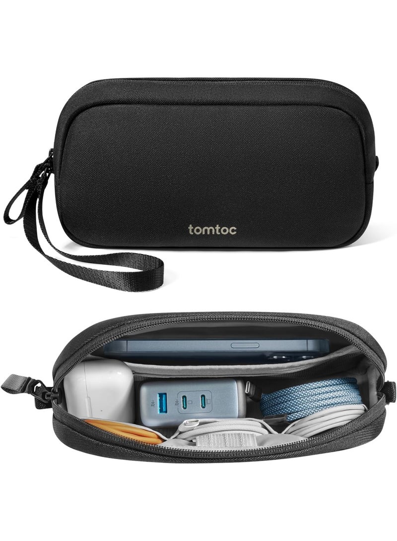 Tomtoc حقيبة تنظيم إلكترونية صديقة للبيئة Light-T12 سعة 1 لتر - حقيبة سفر مدمجة لتقنية الكابلات والشواحن وبنك الطاقة والإكسسوارات - حقيبة مقاومة للماء، تصميم خفيف الوزن - Image 1