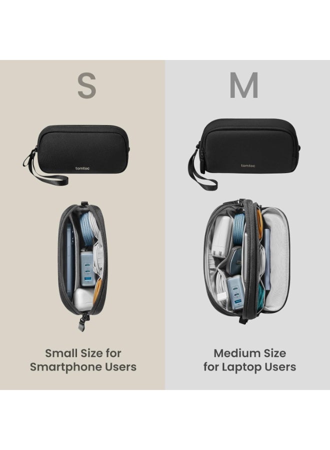 Tomtoc حقيبة تنظيم إلكترونية صديقة للبيئة Light-T12 سعة 1 لتر - حقيبة سفر مدمجة لتقنية الكابلات والشواحن وبنك الطاقة والإكسسوارات - حقيبة مقاومة للماء، تصميم خفيف الوزن - Image 5