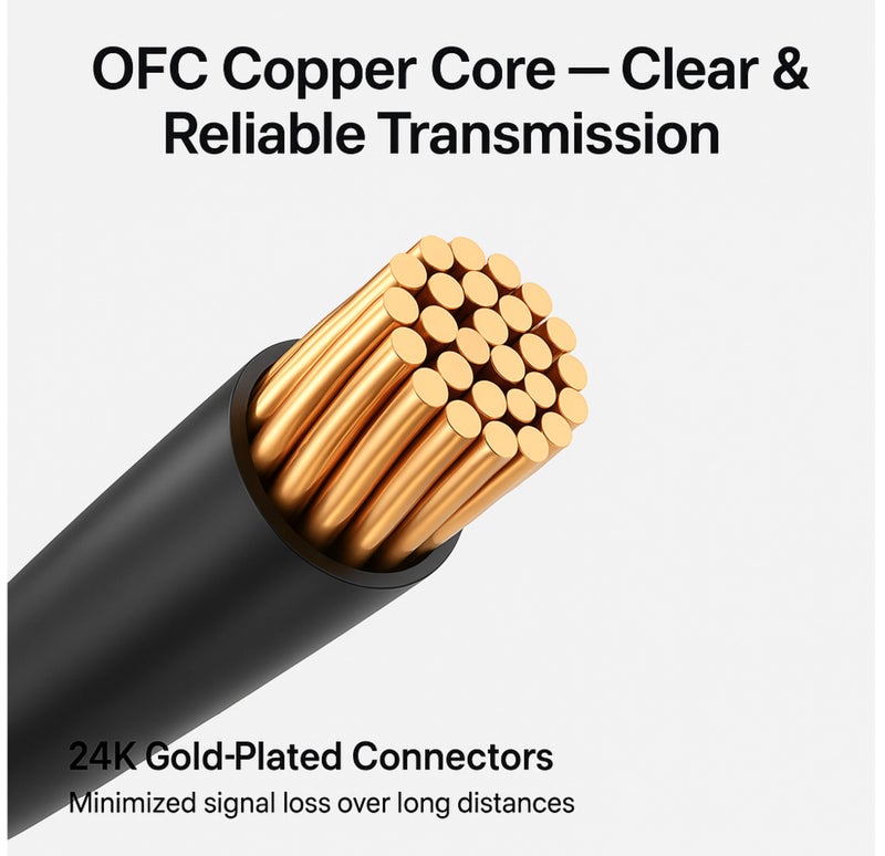 COMPIX VGA Cable 1.5M, 15 Pin Male to Male High Speed 1080P Full HD Display Cable, Durable Premium Monitor Cord for Strong Signals, VGA Cables for Computer Mac Mini PC Gaming Laptop MacBook - Black - Image 3