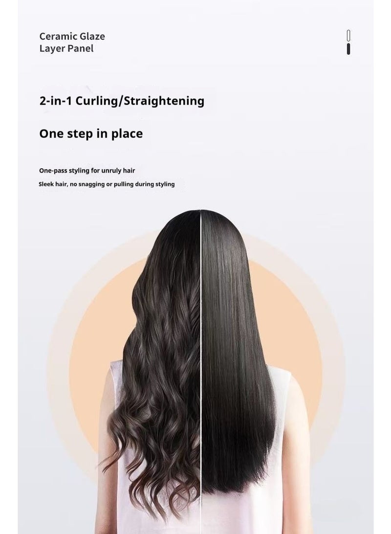 32mm diameter curling iron with 4-level intelligent temperature control! Ceramic hair protection, multi-functional styling in one device – curls or straightens effortlessly for long-lasting, glossy results. - Image 4