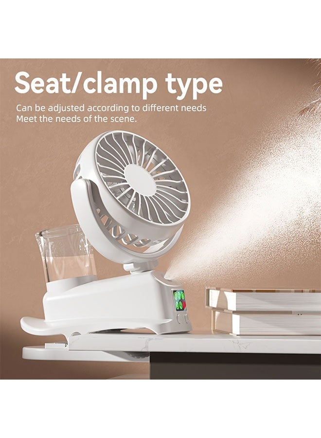وايينيي مروحة + مرطب ثنائي الوظائف بUSB | مبرد هواء مكتبي محمول - 4 سرعات + مستويين للرطوبة + صامت 360° للمكاتب/الغرف/المهاجع (بطارية ليثيوم - تبريد هادئ - للأماكن المغلقة فقط - تصميم عصري) - Image 4