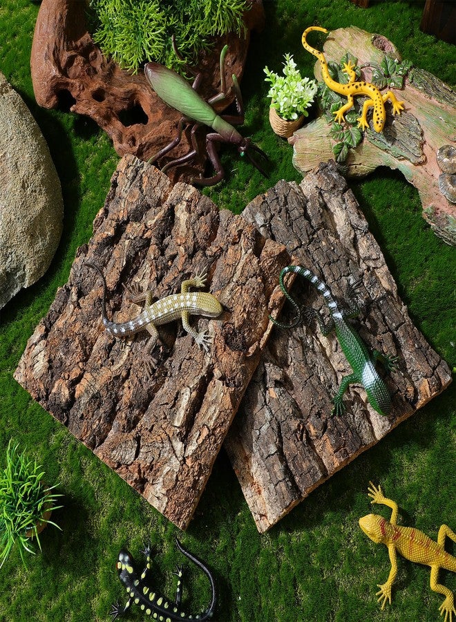 UKCOCO 4 Pcs Natural Cork Bark for Reptiles: Safe Cuttable Flat Cork Wood for Terrarium for Lizard Gecko Bearded Dragon, 5.89 Inch - Image 5