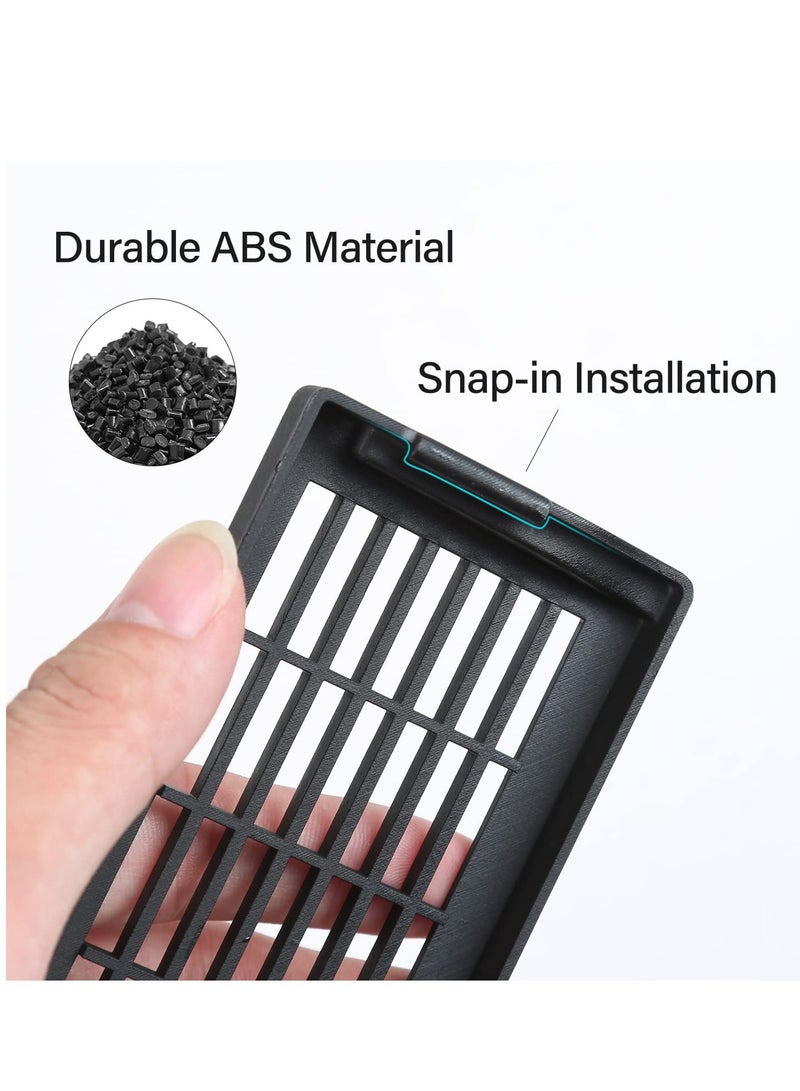 for Tesla Model Y Rear Under Seat Air Vent Cover, Backseat Air Conditioning Outlet Vent Deflector Grille Protector Snap-in Installation Intake Grid Model Y Accessories, 2 pcs - Image 4