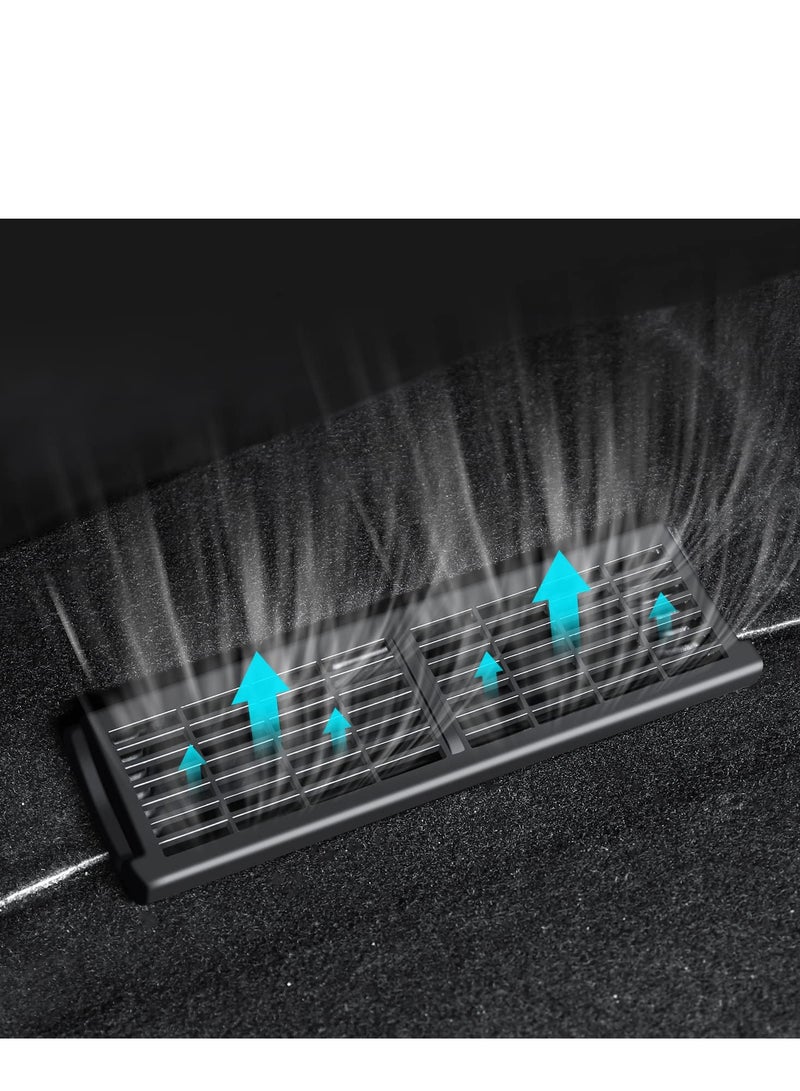 for Tesla Model Y Rear Under Seat Air Vent Cover, Backseat Air Conditioning Outlet Vent Deflector Grille Protector Snap-in Installation Intake Grid Model Y Accessories, 2 pcs - Image 2