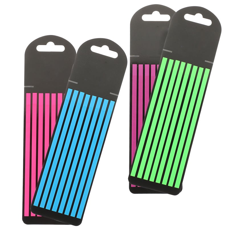 4 Books of Thin Note Strip Transparent Highlight Strips Portable Page Markers for Highlight - Image 1