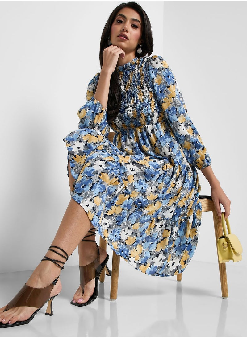 ELLA - Floral Print Dress - Image 1