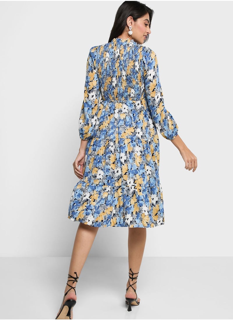 ELLA - Floral Print Dress - Image 1