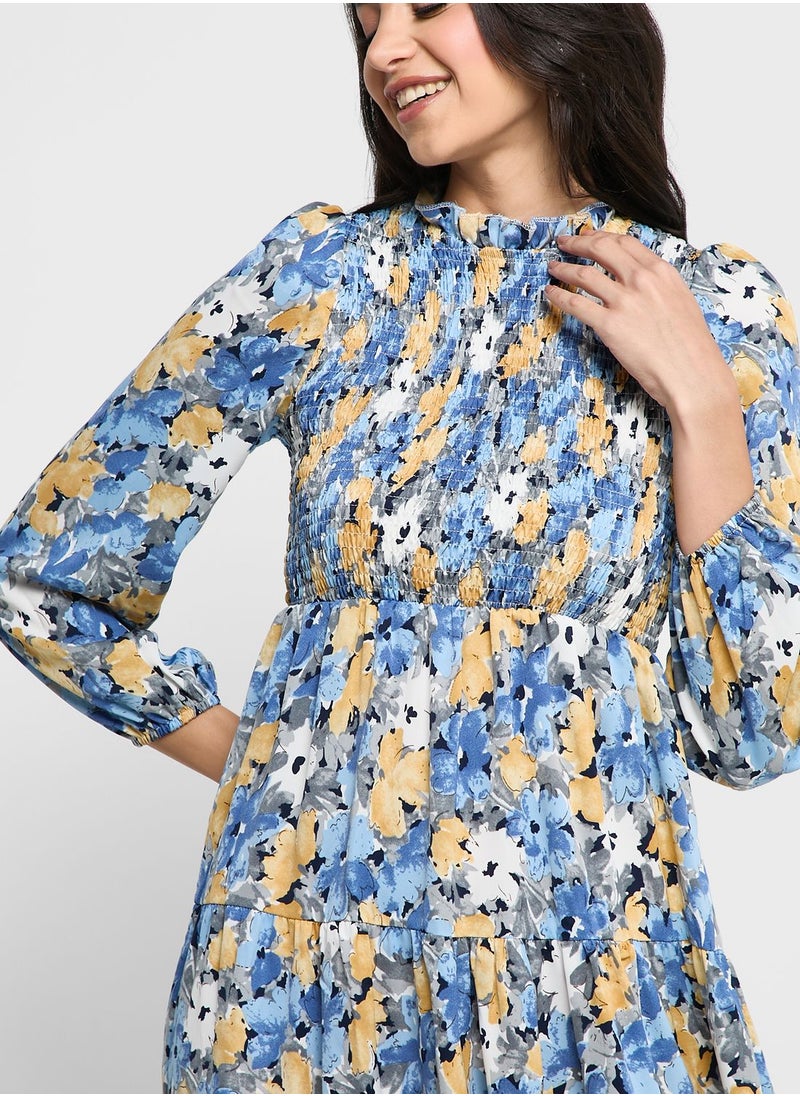 ELLA - Floral Print Dress - Image 1