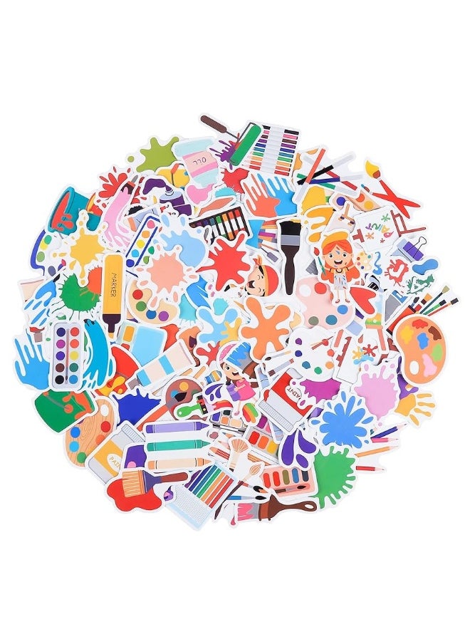 Cleverplay - 100 Pack Art Painting Stickers, Art Painting Party Favors, Birthday Decorations - Image 1
