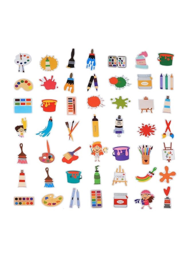 Cleverplay - 100 Pack Art Painting Stickers, Art Painting Party Favors, Birthday Decorations - Image 1