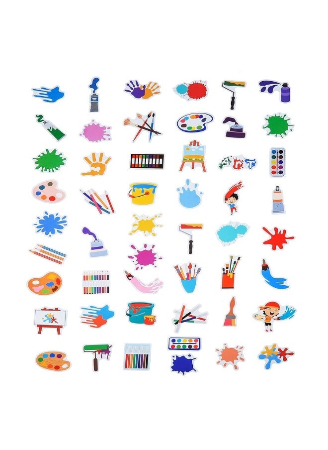 Cleverplay - 100 Pack Art Painting Stickers, Art Painting Party Favors, Birthday Decorations - Image 1