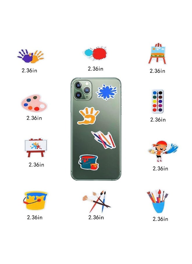 Cleverplay - 100 Pack Art Painting Stickers, Art Painting Party Favors, Birthday Decorations - Image 1