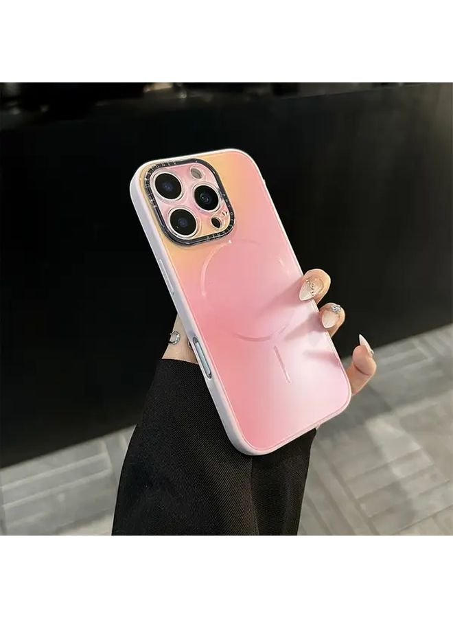Magnetic Wireless Charging Phone Case For iPhone 13 Pro Max Soft Gradient Cover Black - Image 1