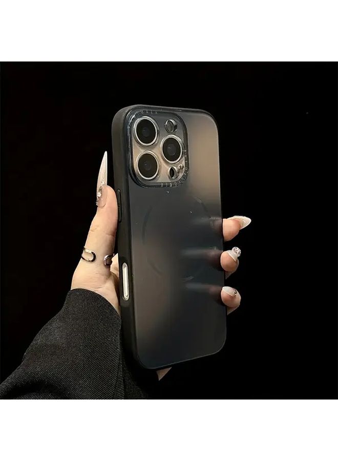 Magnetic Wireless Charging Phone Case For iPhone 13 Pro Max Soft Gradient Cover Black - Image 4