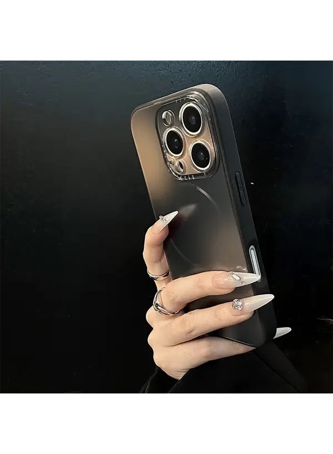 Magnetic Wireless Charging Phone Case For iPhone 13 Pro Max Soft Gradient Cover Black - Image 5