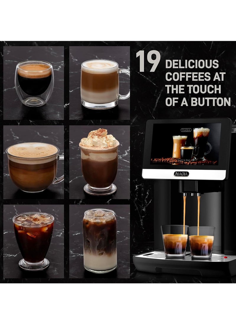 Automatic Espresso Machine Germany Pressure 20 Bar Power 1.5 L1500W Black Ecoffee