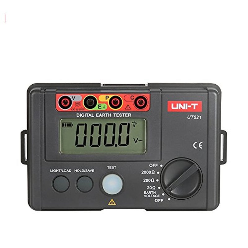UNI-T جهاز اختبار الأرض الرقمي UNI-T UT521 (2000Ω، 200V) - Image 1