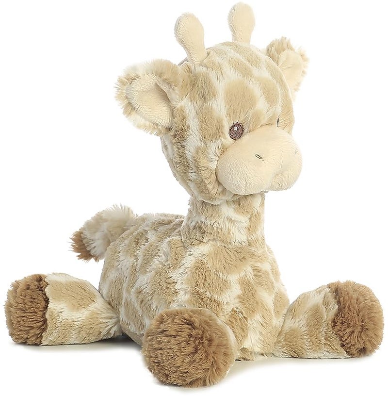 AuroraÂ® Snuggly Loppy Giraffeâ„¢ Baby Stuffed Animal - Comforting Companion - Imaginative Play - Brown 8 Inches