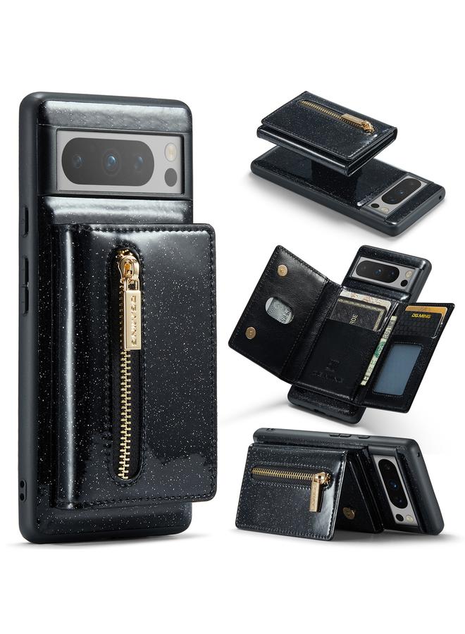 Dg مينغ جراب جلدي لامع بسحاب للبطاقات لهاتف Google Pixel 8 Pro M3 Series - Image 1