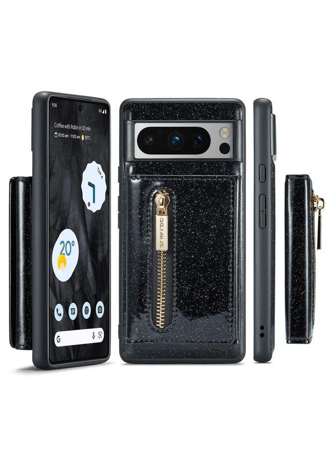 Dg مينغ جراب جلدي لامع بسحاب للبطاقات لهاتف Google Pixel 8 Pro M3 Series - Image 2