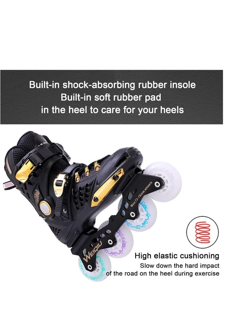 Arabest Skating Shoes,Roller Skates,Inline Skates 4 Wheels Roller Shoes Fitness Professional for Men's and Women's Adult Kids Youth Great Beginners Indoor Outdoor,Size 38-39 - Image 5