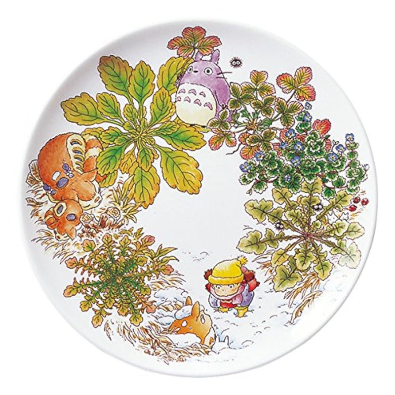 Noritake Noritake T50116A46601 My Neighbor Totoro Plate 91 inches 23 cm Oinu no Fuguri Edition Microwave Safe 1 Piece 