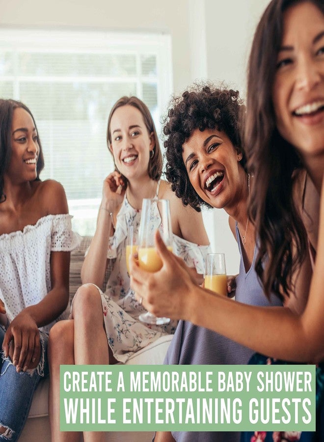 Hadley Designs Baby Shower Games for 25 Guests - Floral Pink Girl Baby Shower Trivia Game, Find The Guest Babyshower Game Girl, Gender Reveal Trivia Games, Made in USA - Image 2