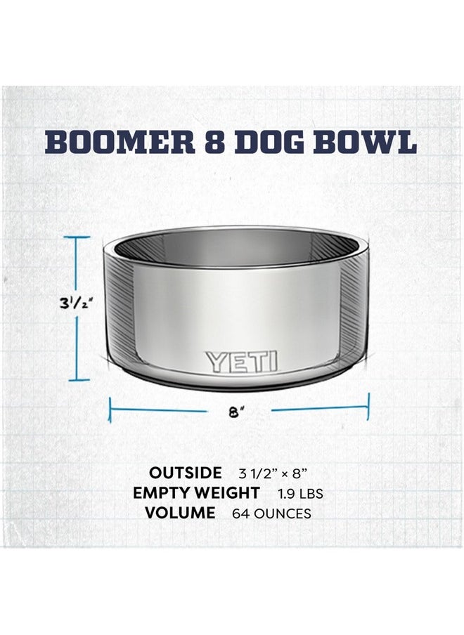 YETI YETI Boomer 8, Stainless Steel, Non-Slip Dog Bowl, Holds 64 Ounces, Cosmic Lilac  - Image 4